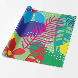 Papel De Presente Fundo de flores coloridas