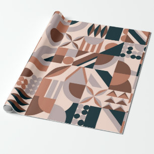 Papel De Presente Fundo de forma geométrica abstrato colorida, mosa