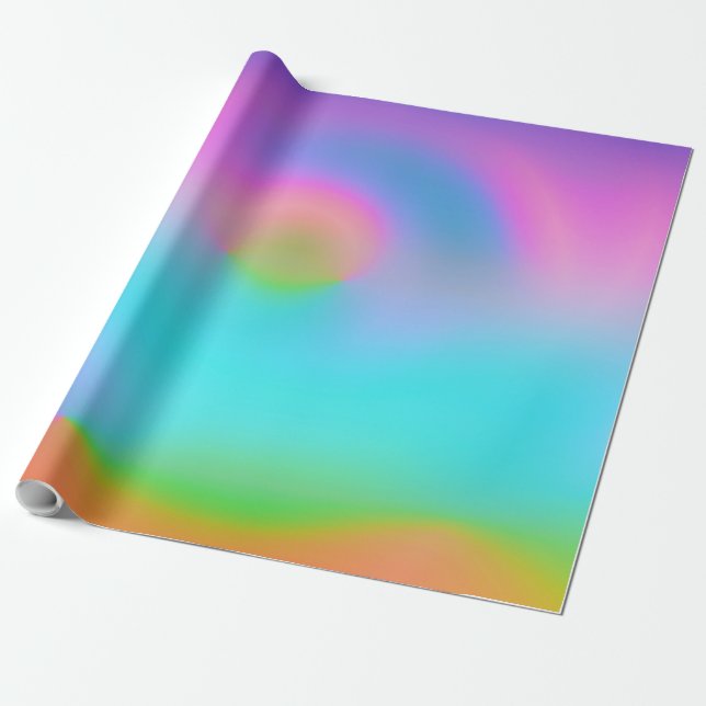 Papel De Presente Fundo de néon iridescente 9 (Desenrolado)