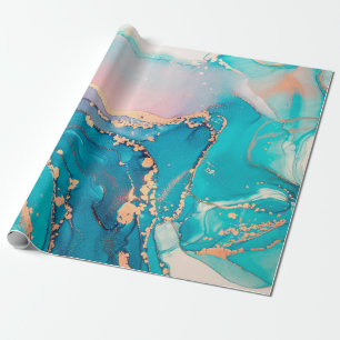 Papel De Presente fundo de pintura de abstrato fluido em álcool 