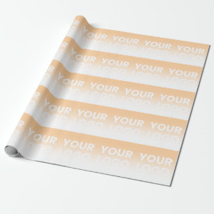 Papel De Presente Fundo de qualquer cor   Gradiente Branco e seu log
