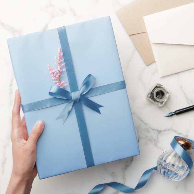 Papel De Presente Fundo Gradiente Azul Mínimo (Presentear)