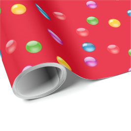 Papel De Presente Fundo Multicolor Polkadot Confetti DIY
