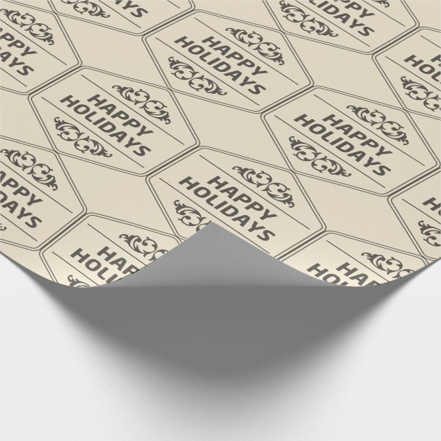 Papel De Presente Fundo Personalizado de Feriados Felizes (Ponta)