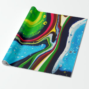 Papel De Presente fundo pintado à mão de abstrato, acrílico líquido