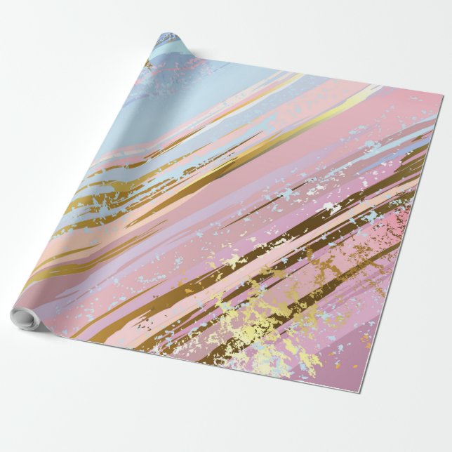 Papel De Presente Fundo Rosa Texturizado (Desenrolado)