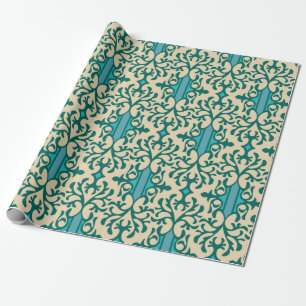 Papel De Presente Fundo sem costura de um ornamento floral, Fashio