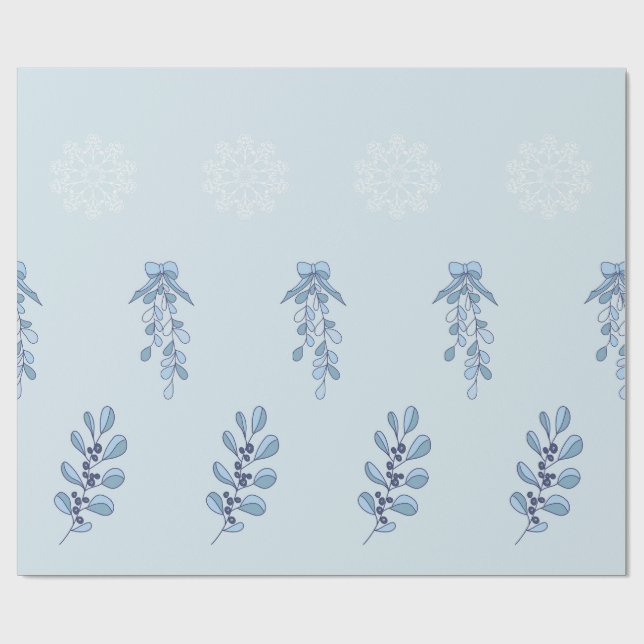 Papel De Presente Fundo texturizado com padrão de floco de neve bobo (Aberto)