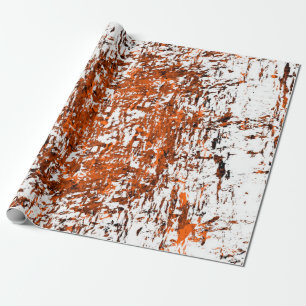 Papel De Presente Fundo verde castanho escuro. Cor de laranja branco