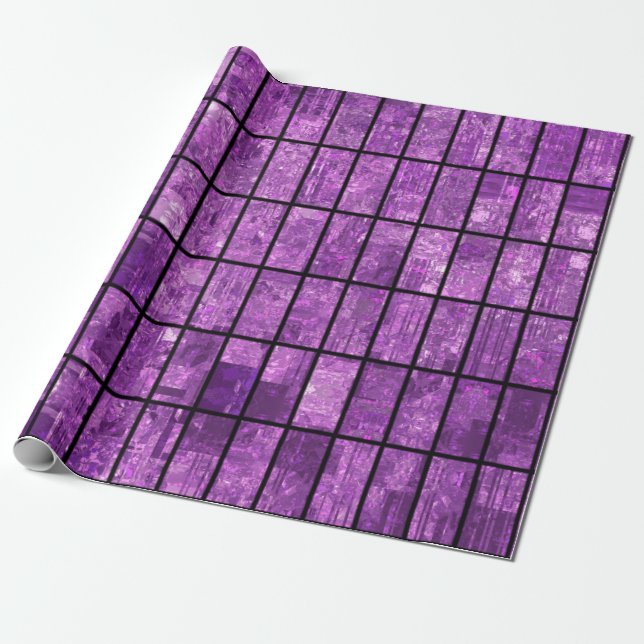 Papel De Presente Fundo violeta brilhante abstrato com glos (Desenrolado)