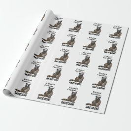 Papel De Presente Funny Curious Raccoon