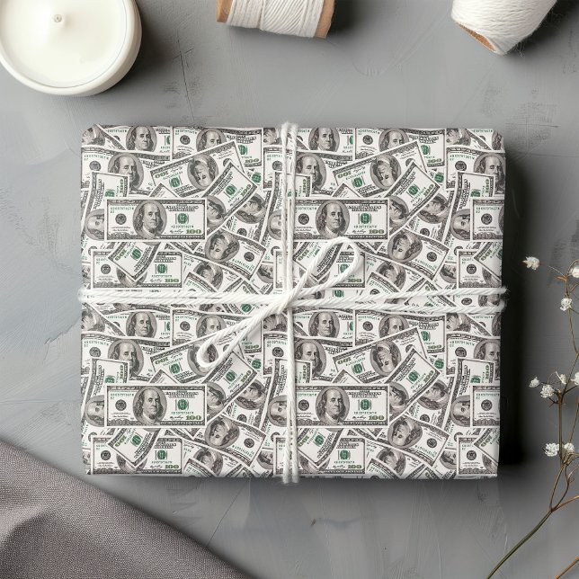Papel De Presente Funny dollar pattern birthday wrapping paper  (Funny dollar pattern birthday wrapping paper )