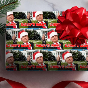 Papel De Presente Funny Donald Trump 47 Pai Natal