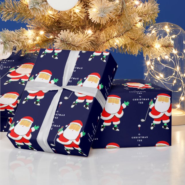 Papel De Presente Funny Golf Christmas (Feriados)