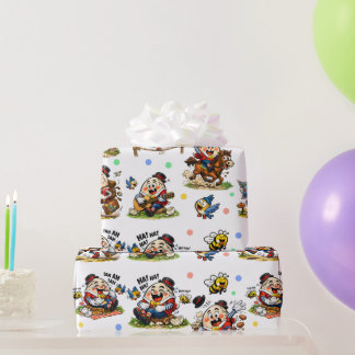 Papel De Presente Funny Humpty Dumpty Cartoon