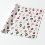 Papel De Presente Funny Retro Ski Lift Gondola Winter Skiiers<br><div class="desc">Um presente moderno para ele e para ela. Pincéis de gôndola e vintage com estampagem de polos para esquiadores. Esqui,  esquiador,  esquis,  snowboard,  o snowboard sobre o tema,  decoração doméstica e presentes.</div>