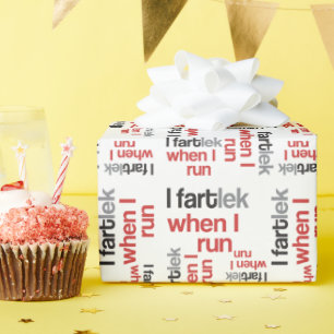 Papel De Presente Funny Runner - I FARTlek quando executo ©