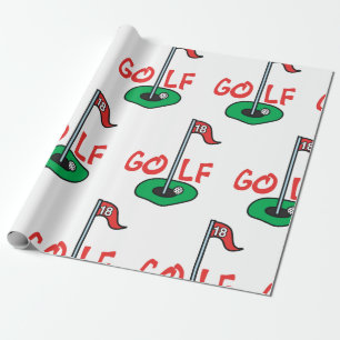 Papel De Presente Furo do golfe