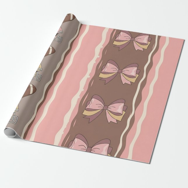 Papel De Presente Fútbol Coquette Arco Leopard (12) (Desenrolado)