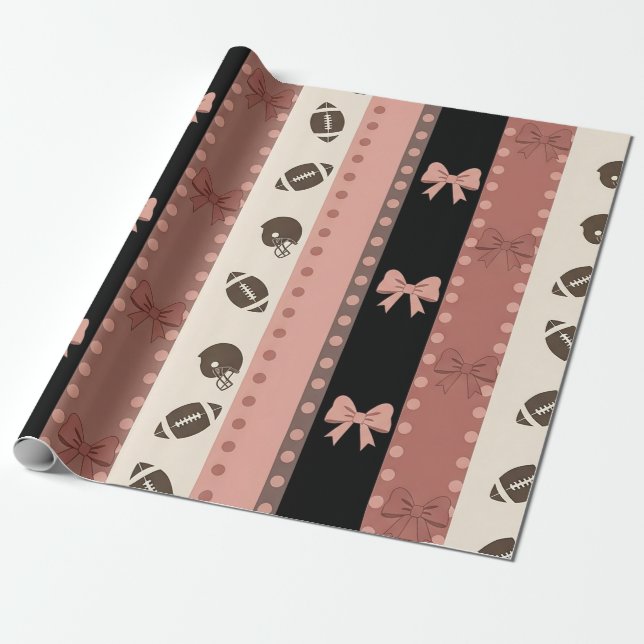 Papel De Presente Fútbol Coquette Arco Leopard (13) (Desenrolado)