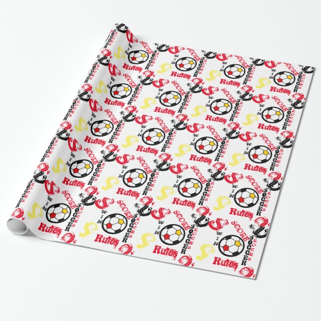 PAPEL DE PRESENTE FUTEBOL (Desenrolado)
