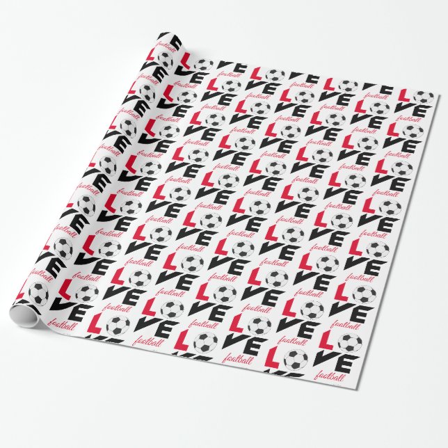 Papel De Presente Futebol amado (Desenrolado)