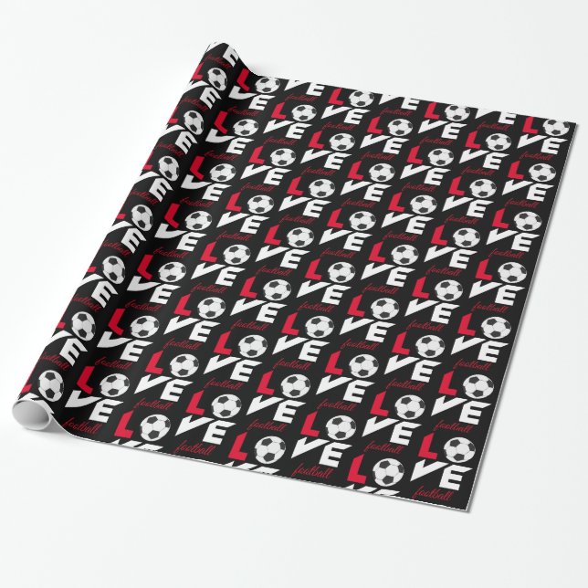 Papel De Presente Futebol amado (Desenrolado)