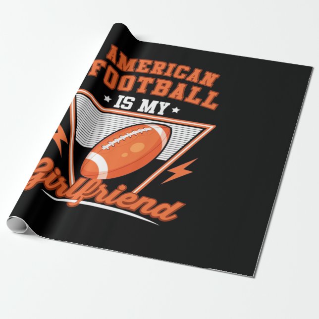 Papel De Presente Futebol Americano é meu Namorada (Desenrolado)