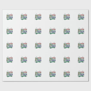 Papel De Presente Futebol da África do Sul 2026 Futebol Bold Tipogra