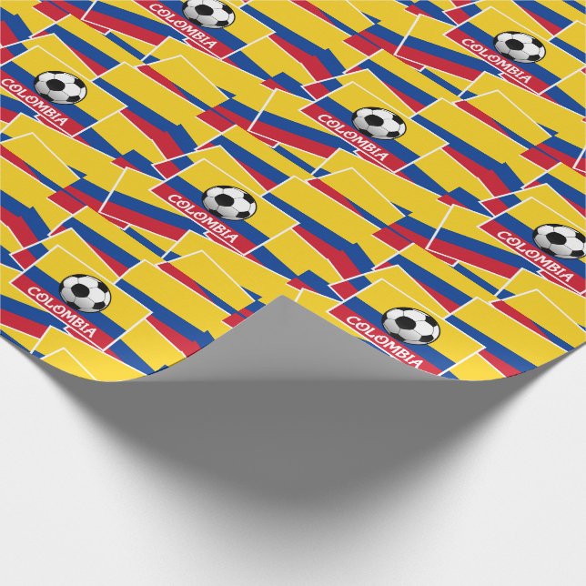 Papel De Presente Futebol da Colômbia (Ponta)