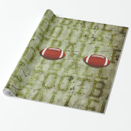 Papel De Presente Futebol Funky Green Grunge