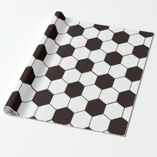 Papel De Presente Futebol infantil Padrão de futebol Aniversário do