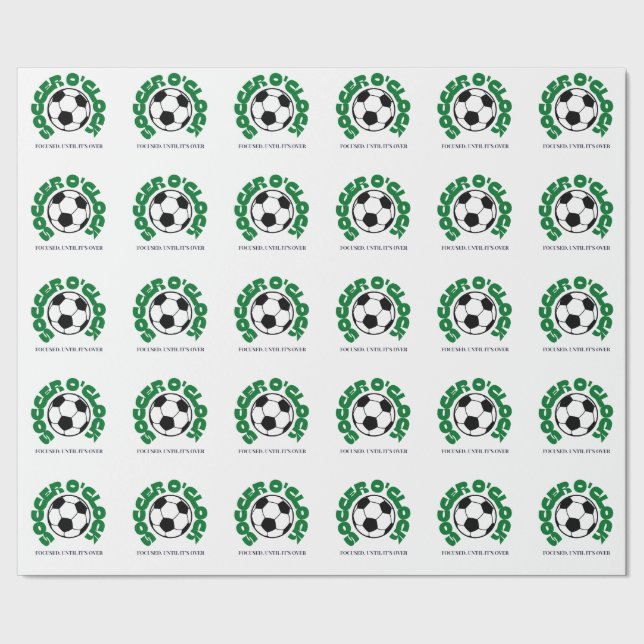 Papel De Presente Futebol O'Clock – Focado Até Acabar | Futebol  (Barra)