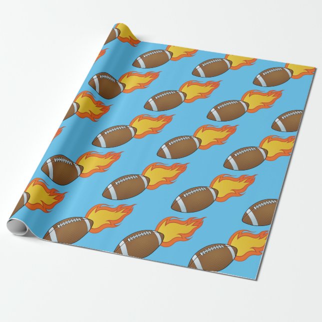Papel De Presente Futebol personalizável (Desenrolado)