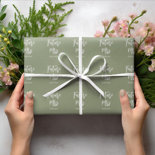 Papel De Presente Futuro Chá de panela Verde da Sra. Sage