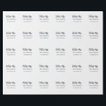 Papel De Presente Futuro nome da sra noiva roxo cinza<br><div class="desc">desenho</div>