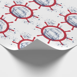 Papel De Presente Fuzileiro naval náutico do veleiro