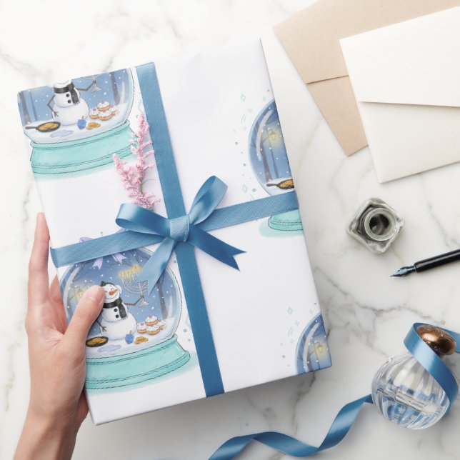 Papel De Presente G globo de neve de Chanukah (Presentear)