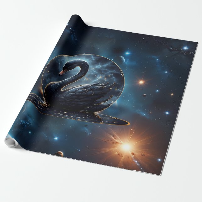 Papel De Presente Galáctica Grace: O Cisne Negro. (Desenrolado)