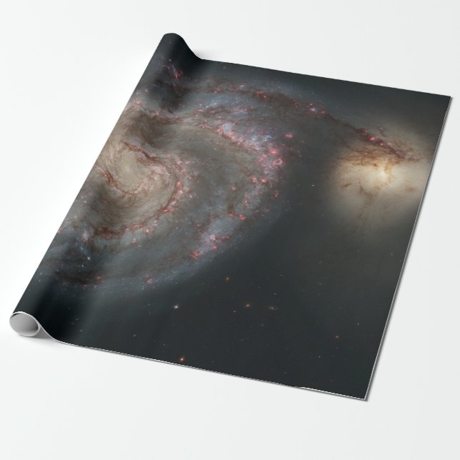 Papel De Presente Galáxia de redemoinho (Espaço) (Universo) (Messier (Desenrolado)