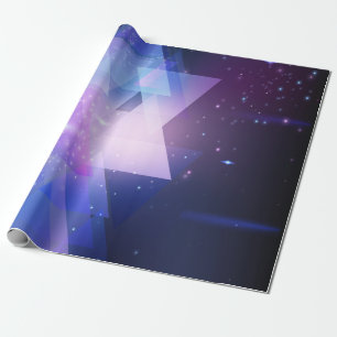 Papel De Presente Galáxia gráfica que envolve o papel do presente