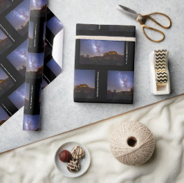 Papel De Presente Galáxia Via Látea sobre rocha catedral, Arizona