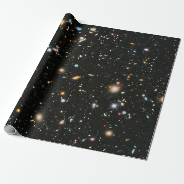 Papel De Presente Galáxias do Campo Ultra Profundo do Hubble da NASA (Desenrolado)