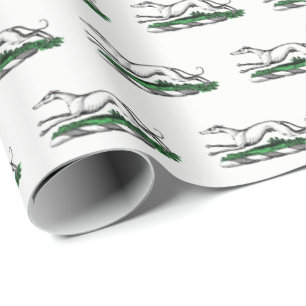Papel De Presente Galgo Whippet que funciona o emblema heráldico da