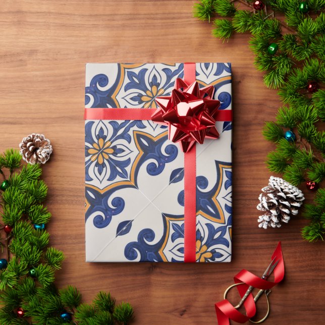 Papel De Presente Galo de Barcelona, Portugal (Presente de Natal)