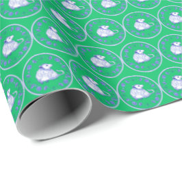 Papel De Presente Gambá Psicodélico 