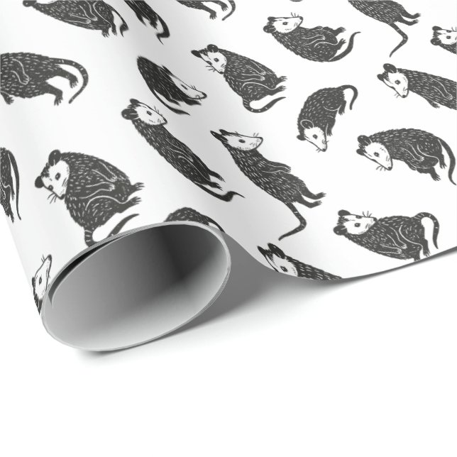 Papel De Presente Gambás (Ponta do rolo)
