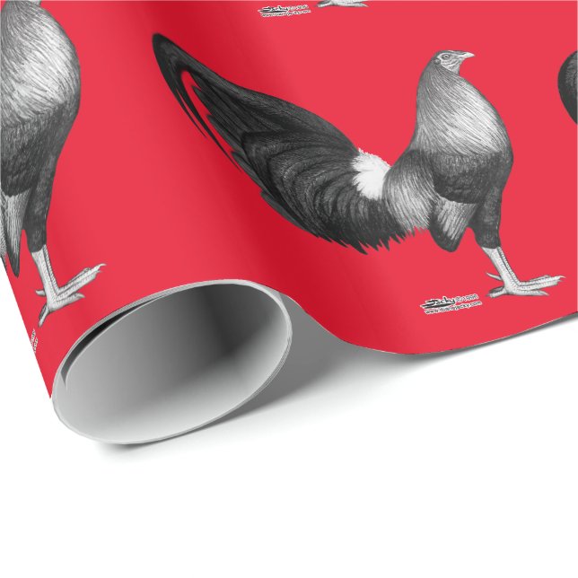 Papel De Presente Gamecock Red Hatch (Ponta do rolo)