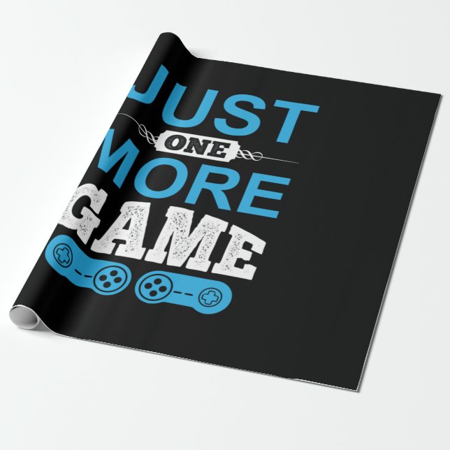 Papel De Presente Gamer Gift Apenas Mais Um Jogo (Desenrolado)