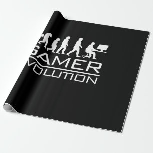 Papel De Presente Gamer Gift Evolução dos jogadores